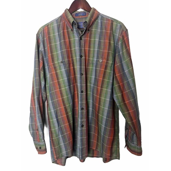 Pendleton Other - PENDLETON Shirt Men's M Plaid Red Blue Button Down Cotton Expedition